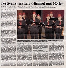 „Himmel und Hölle“ LADIES FIRST beim Konzert in Önsbach – 16. April 2016